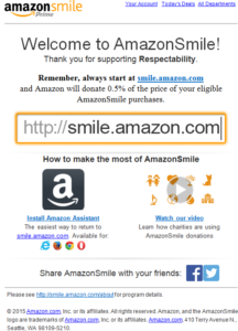 Amazon Smile Page