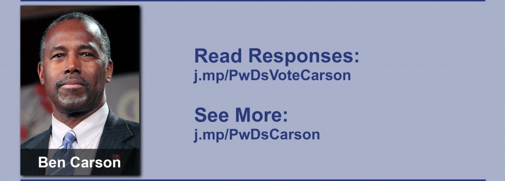 Click on the image to view all of Ben Carson's answers to the questionnaire.
