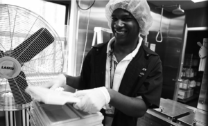 Man working in the kitchen