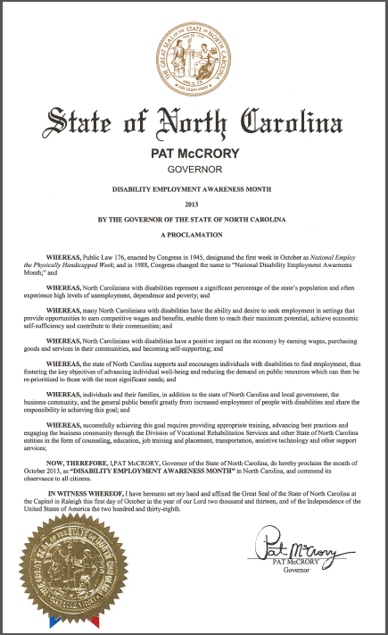 Official Proclamation