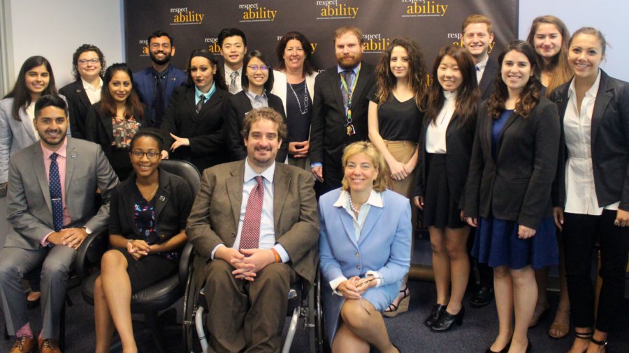 Fran Watson with Fellows sitting and standing around her