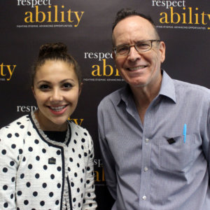 RespectAbiility Fellow Brilynn Rakes and Jonathan Murray smiling for the camera