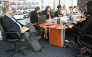 the fellows sitting at the conference table discussing disability issues with the fellows