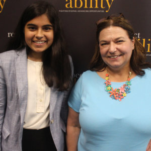 RespectAbility Fellow Sneha Dave with Nancy Bocskor