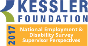 Graphic Text: Kessler Foundation 2017 National Employment Disability Survey Supervisor Perspective