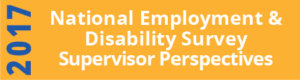 2017 National Employment Disability Survey Supervisor Perspective