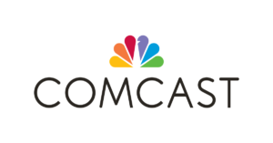 Comcast logo with NBC Universal peacock