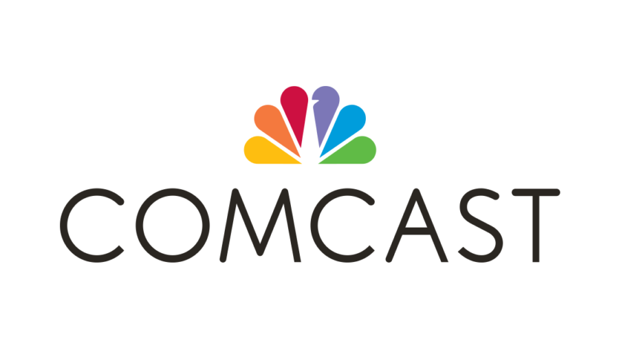 Comcast logo with NBC Universal peacock