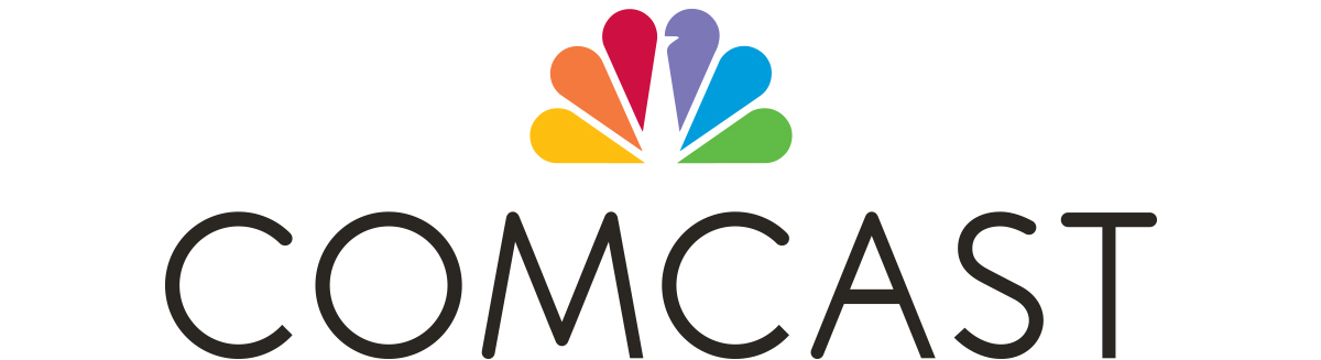 Comcast logo with NBC Universal peacock