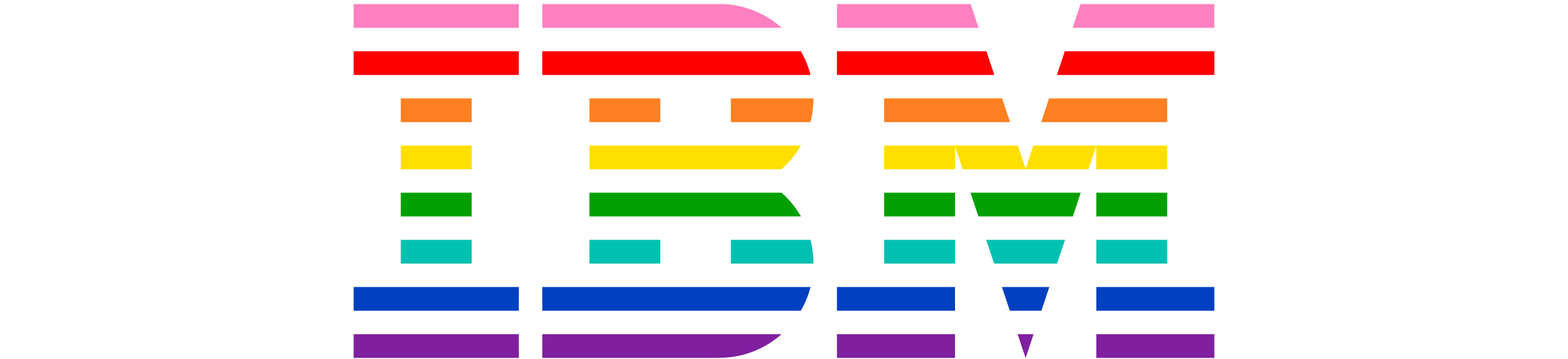 IBM LGBT Logo in multiple colors