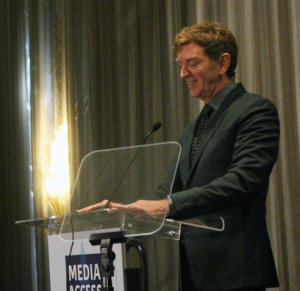 Michael Patrick King presented a casting award at the Media Access Awards
