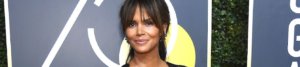 Close up of Halle Berry smiling for the camera