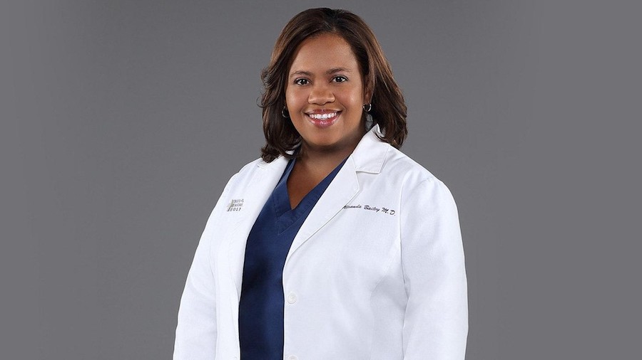 Photo of Chandra Wilson in costume as Dr. Miranda Bailey