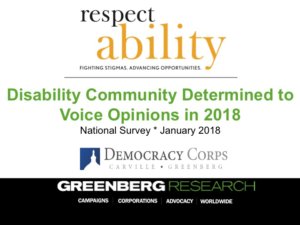 Text: Disability Community Determined to Voice Opinions in 2018