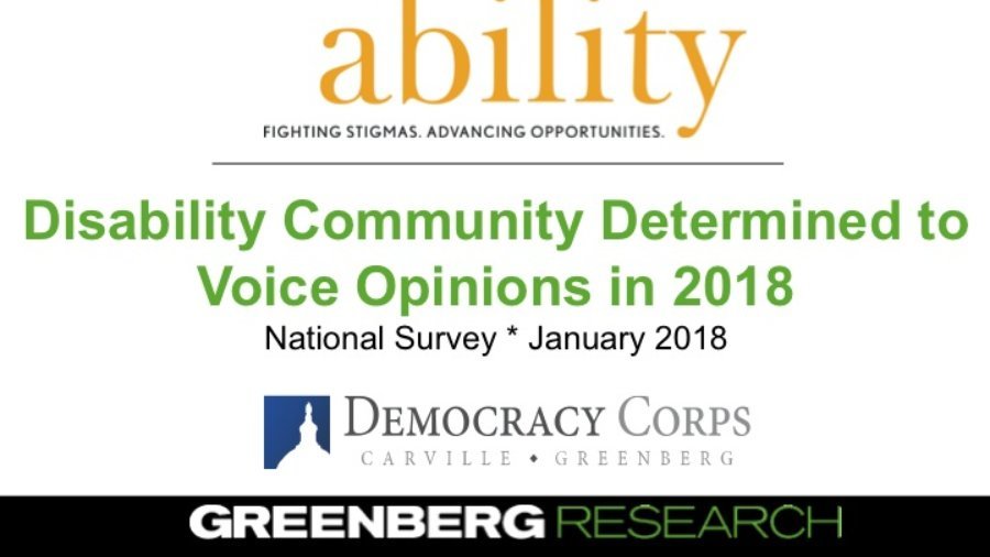 Text: Disability Community Determined to Voice Opinions in 2018