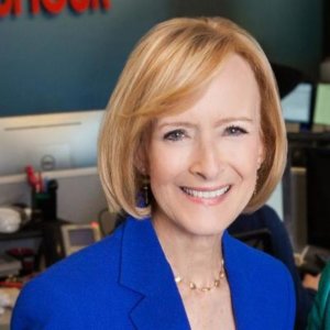 Judy Woodruff smiling