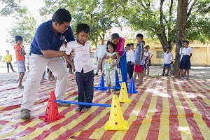 Children in an orphanage