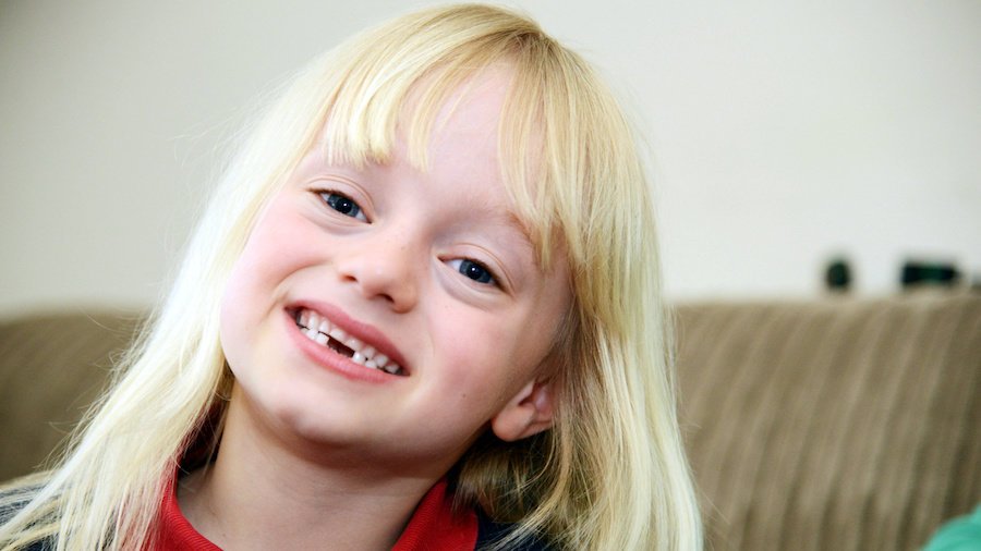 Maisie Sly smiling at the camera