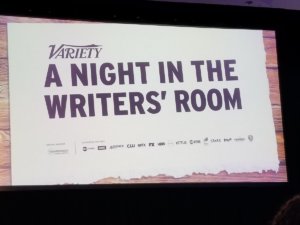 Text: Variety, A Night in the Writers' Room