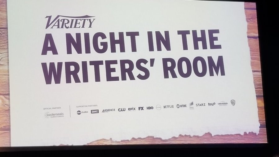 Text: Variety, A Night in the Writers' Room