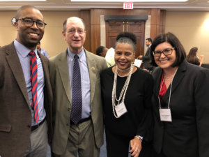 [L-R] Calvin Harris, Rep. Brad Sherman, Donna Walton and Lauren Appelbaum