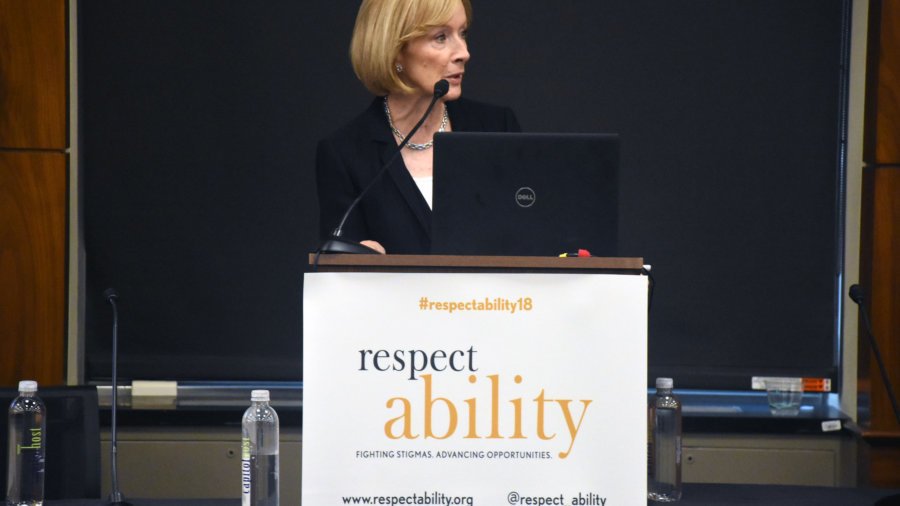 Judy Woodruff speaks at RespectAbility's 2018 Summit