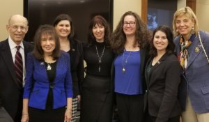 Ronald R. Glancz with RespectAbility Board and Staff L-R: Ronald R. Glancz, Vivian Bass, Lauren Appelbaum, Heidi Daroff, Dana Marlowe, Hillary Steen, Jennifer Laszlo Mizrahi