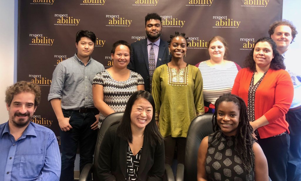 Doreen Thomas with RespectAbility staff and Fellows