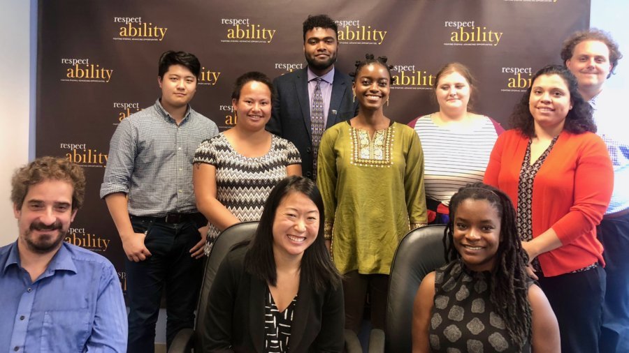 Doreen Thomas with RespectAbility staff and Fellows