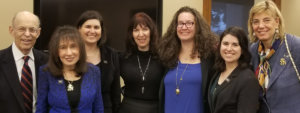 Ronald R. Glancz with RespectAbility Board and Staff L-R: Ronald R. Glancz, Vivian Bass, Lauren Appelbaum, Heidi Daroff, Dana Marlowe, Hillary Steen, Jennifer Laszlo Mizrahi