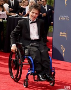 Micah Fowler on the Red Carpet at the Creative Arts Emmys