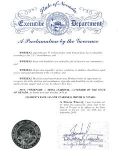 Image of Nevada NDEAM Proclamation