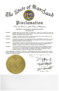 Image of Maryland NDEAM proclamation