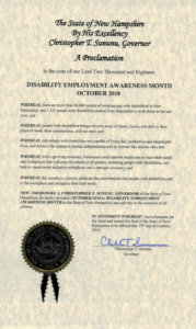 New Hampshire NDEAM proclamation