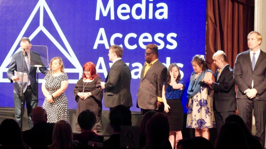 Jonathan Murray and the Born This Way cast at the Media Access Awards 2018