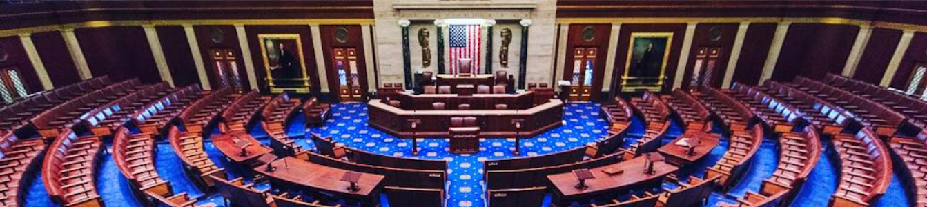 Empty U.S. House Chamber wideshot