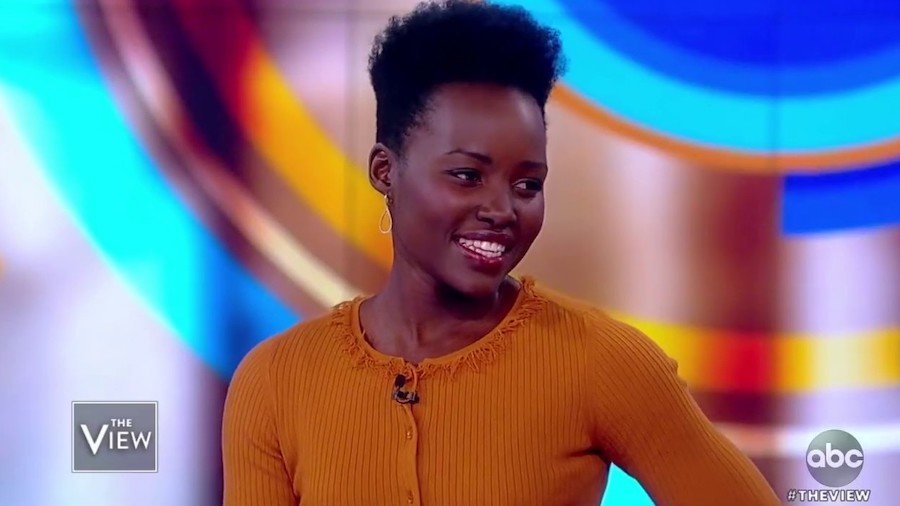 Lupita Nyong'o on the view, smiling