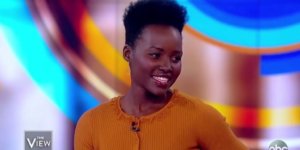 Lupita Nyong'o on the view, smiling