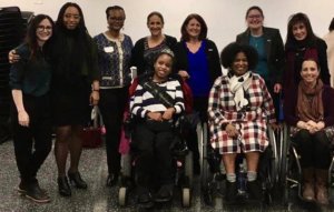 Mothers training Panelists, Co-Facilitators, and RespectAbility staff smile together