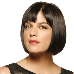 Selma Blair in front of a white background