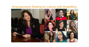 Empowerment Training for Latinas with Disabilities. photos of Carol Robles-Román and 9 other speakers