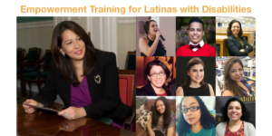 Empowerment Training for Latinas with Disabilities. photos of Carol Robles-Román and 9 other speakers