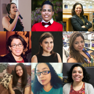 Headshots of 9 speakers at the training Top row (L-R): Amanda Lopez, Allilsa Fernandez, Shirley Leyro Middle row (L-R): Clarissa Ramos-Cafarelli, Jessica Palacios, Kaliris Salas-Ramirez Bottom row (L-R): Stephanie Infante, Crystal Vazquez, Elizabeth Jones