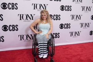 Ali Stroker on the red carpet at the Tony Awards