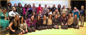 Attendees at training for jewish women with disabilities smiling together