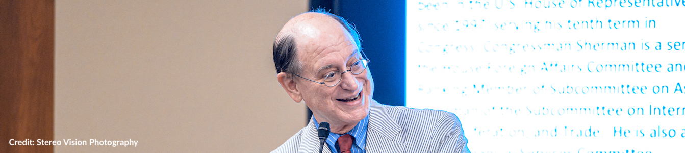 Congressman Brad Sherman speaking at RespectAbility's 2019 summit. Photo Credit: Stereo Vision Photography