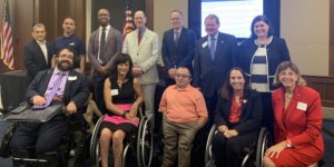 Brad Sherman with RespectAbility staff and supporters, smiling together