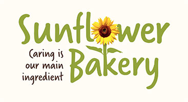 Logo for Sunflower Bakery Caring is our main ingredient