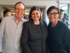 Jonathan Murray, Lauren Appelbaum and Christine Cadena smile together