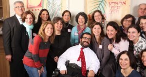 Matan Koch meets with the disability inclusion committee of Temple Beth Hillel-Beth El outside Philadelphia Pennsylvania a few years ago